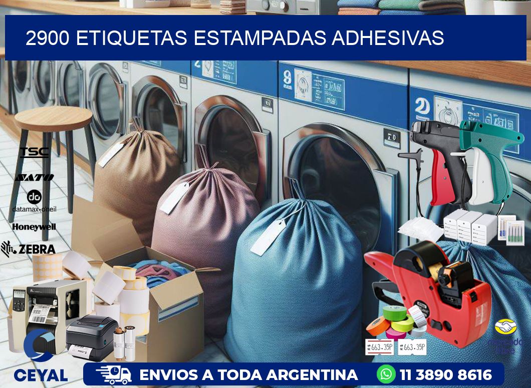2900 etiquetas estampadas adhesivas