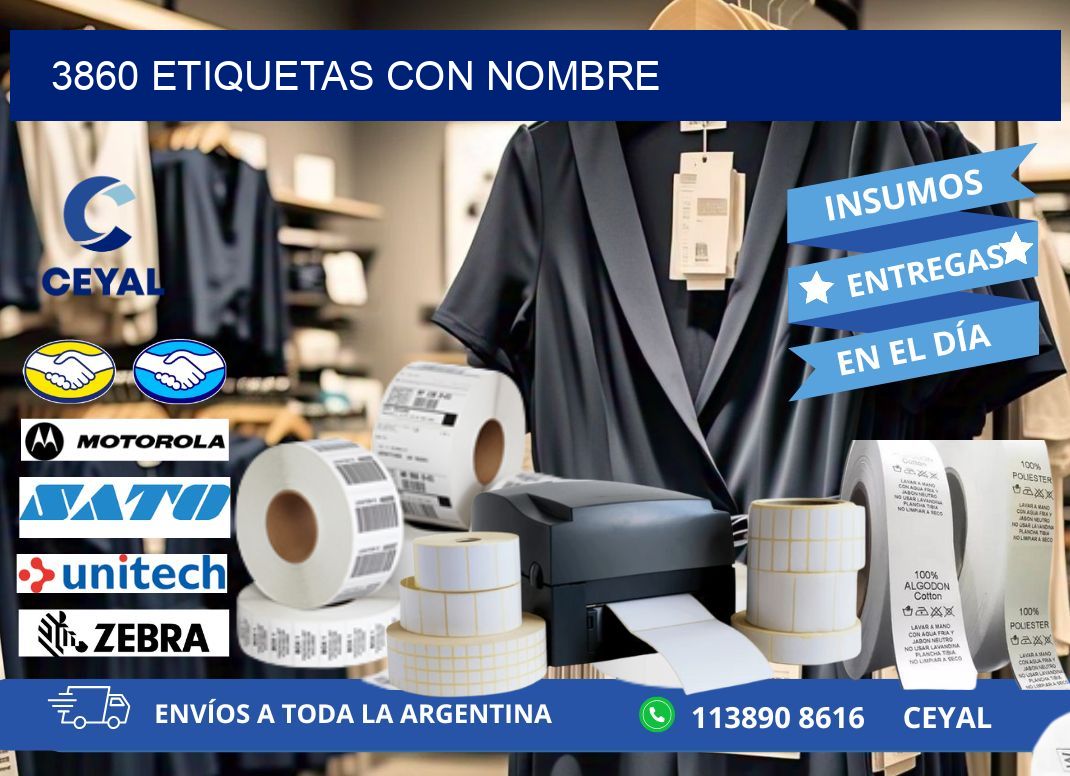3860 etiquetas con nombre