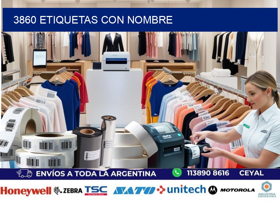 3860 etiquetas con nombre