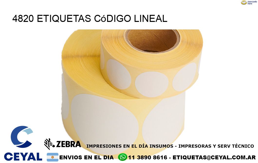 4820 Etiquetas código lineal