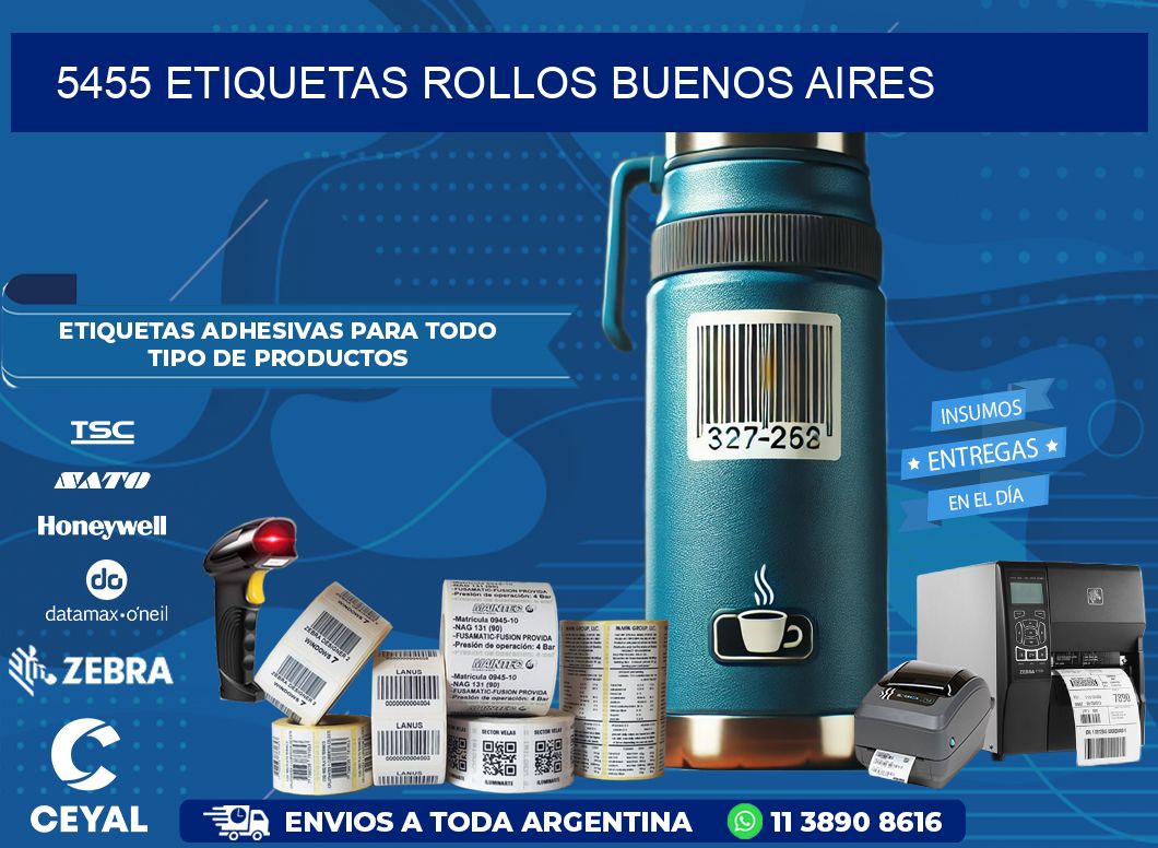 5455 etiquetas rollos buenos aires