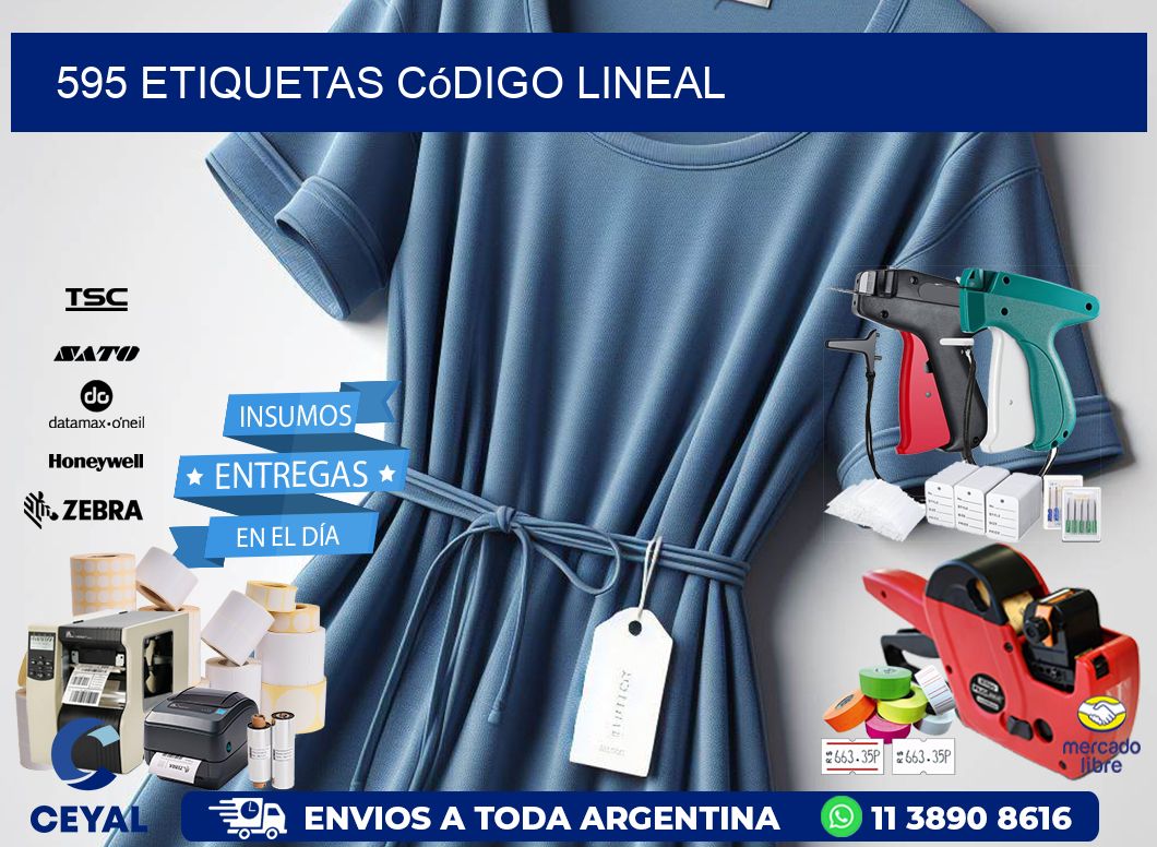 595 Etiquetas código lineal