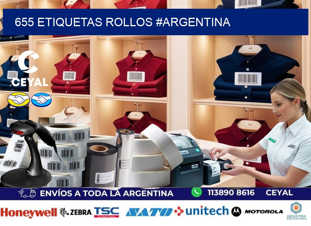 655 etiquetas rollos #ARGENTINA