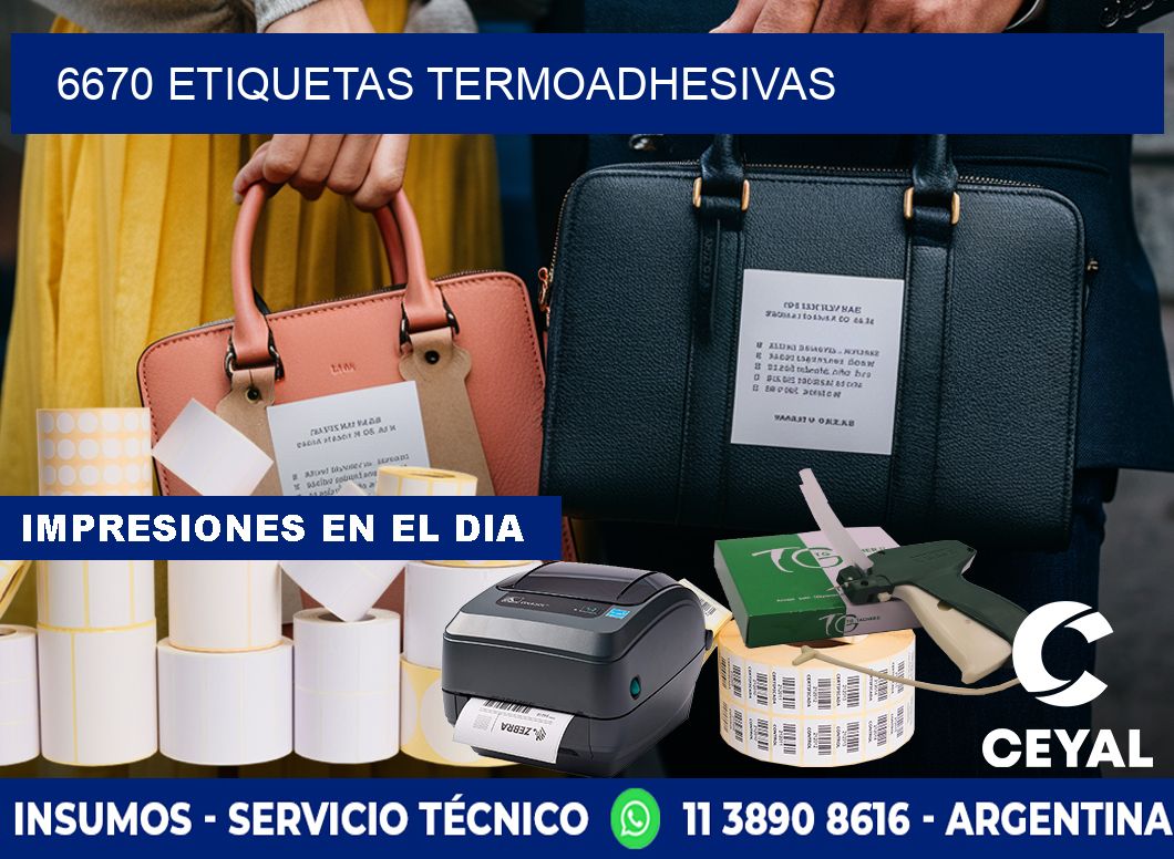 6670 etiquetas termoadhesivas