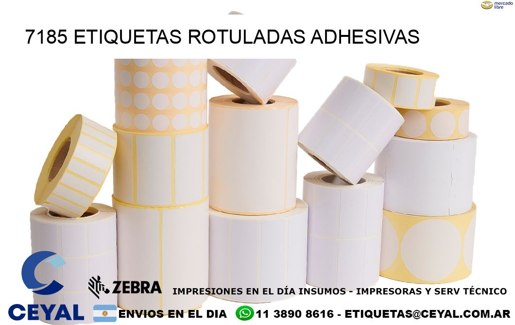 7185 etiquetas rotuladas adhesivas