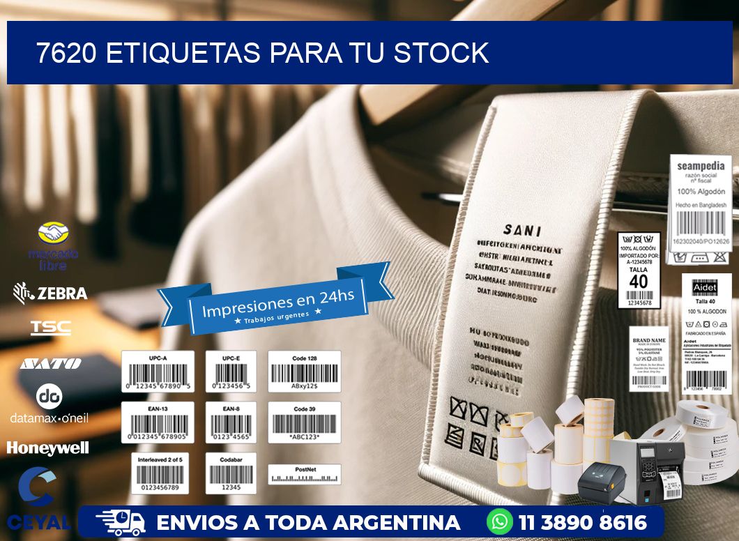 7620 etiquetas para tu stock