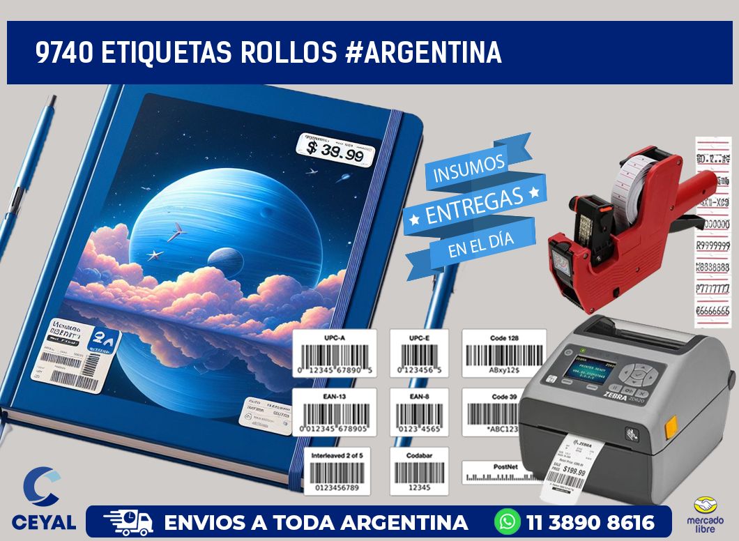 9740 etiquetas rollos #ARGENTINA