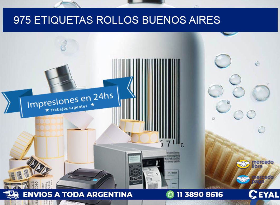 975 etiquetas rollos buenos aires