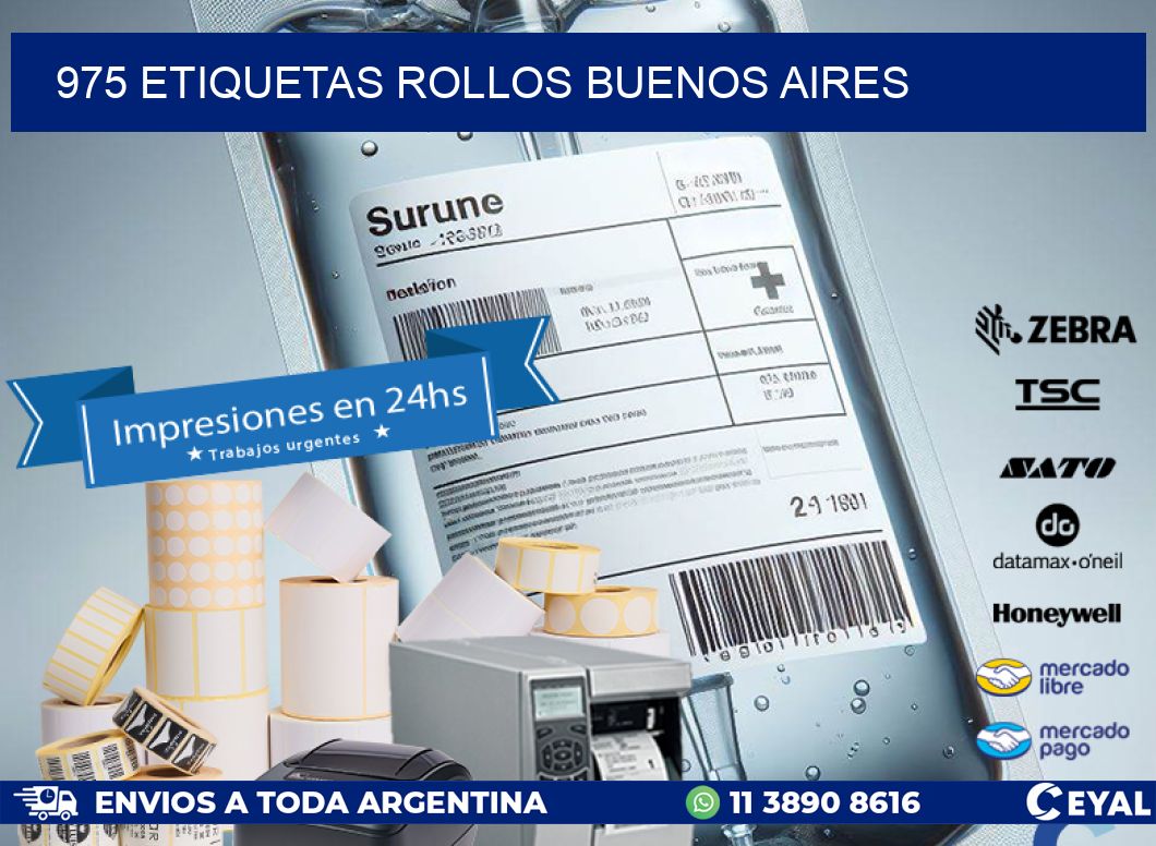 975 etiquetas rollos buenos aires