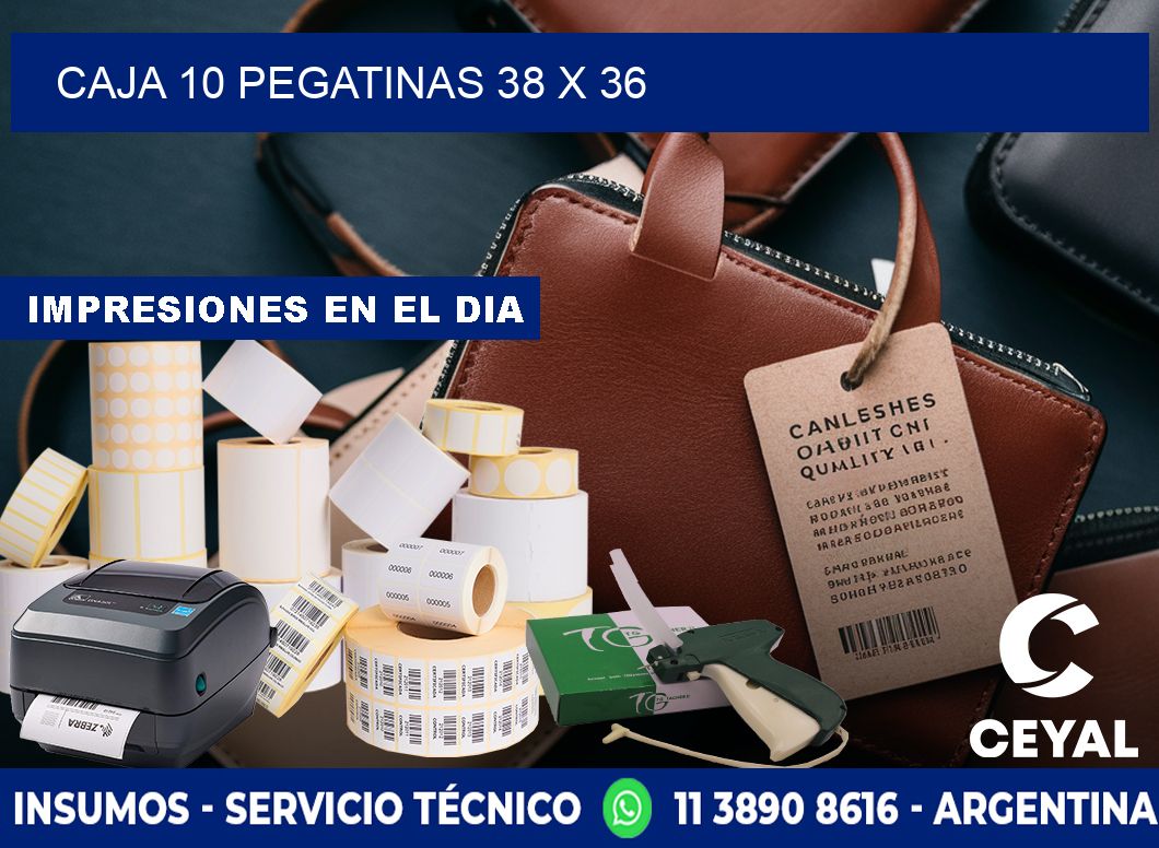 CAJA 10 PEGATINAS 38 x 36