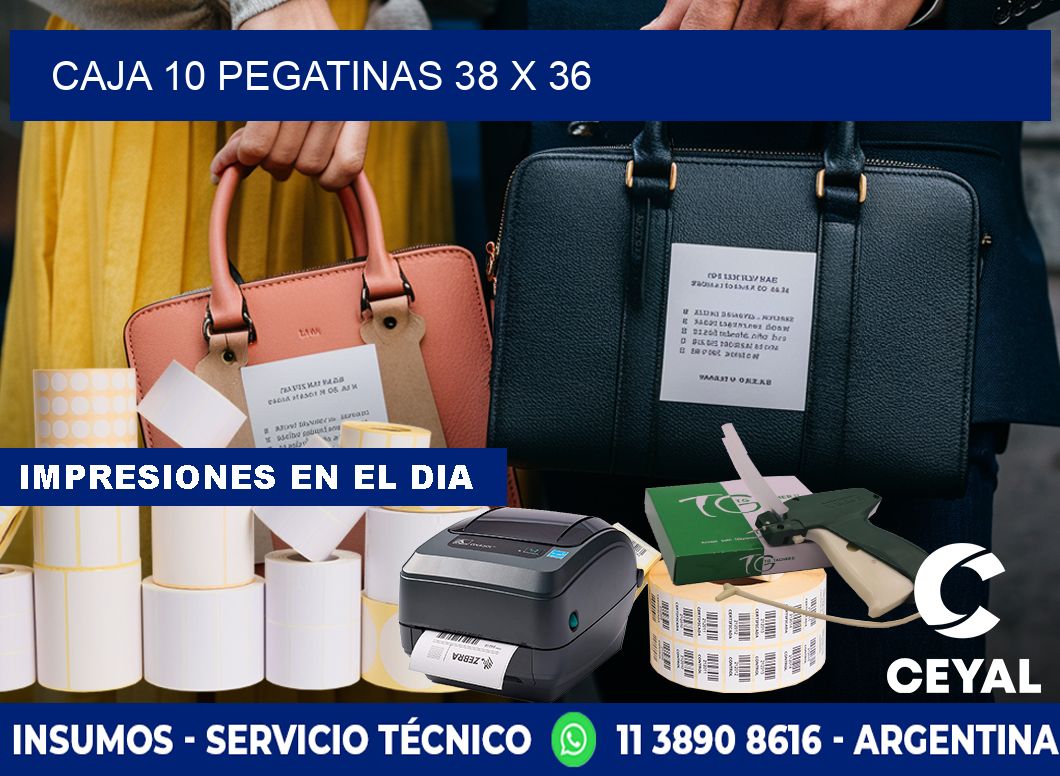 CAJA 10 PEGATINAS 38 x 36