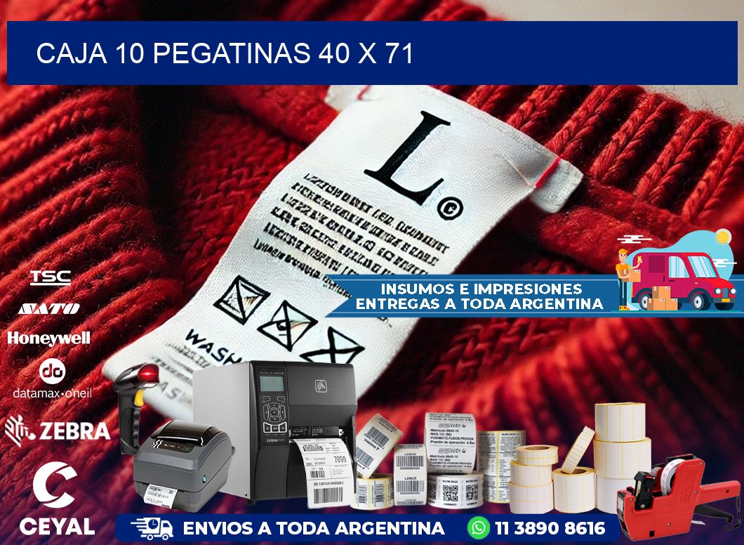 CAJA 10 PEGATINAS 40 x 71