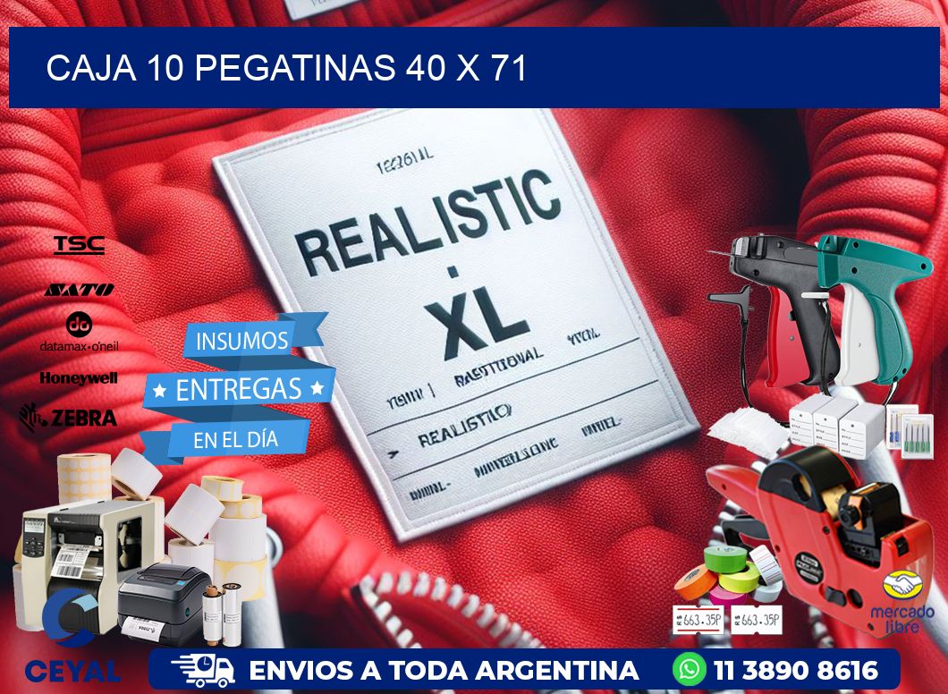 CAJA 10 PEGATINAS 40 x 71
