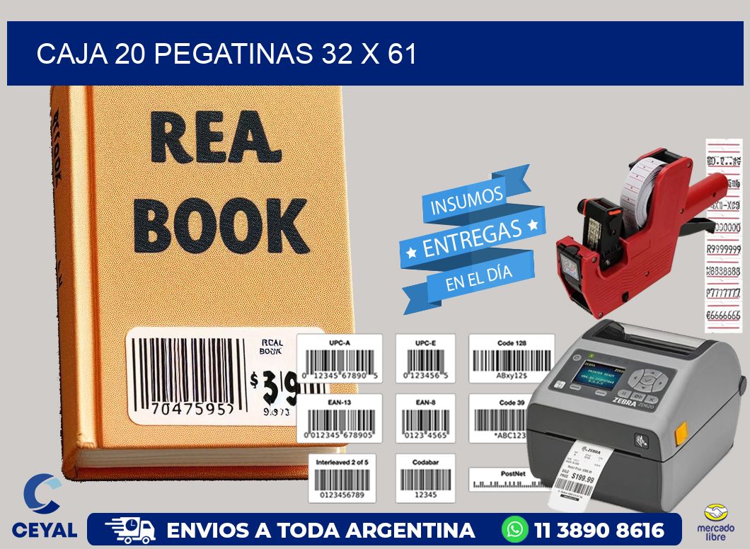 CAJA 20 PEGATINAS 32 x 61