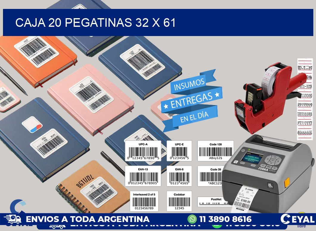 CAJA 20 PEGATINAS 32 x 61
