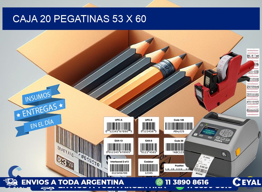 CAJA 20 PEGATINAS 53 x 60