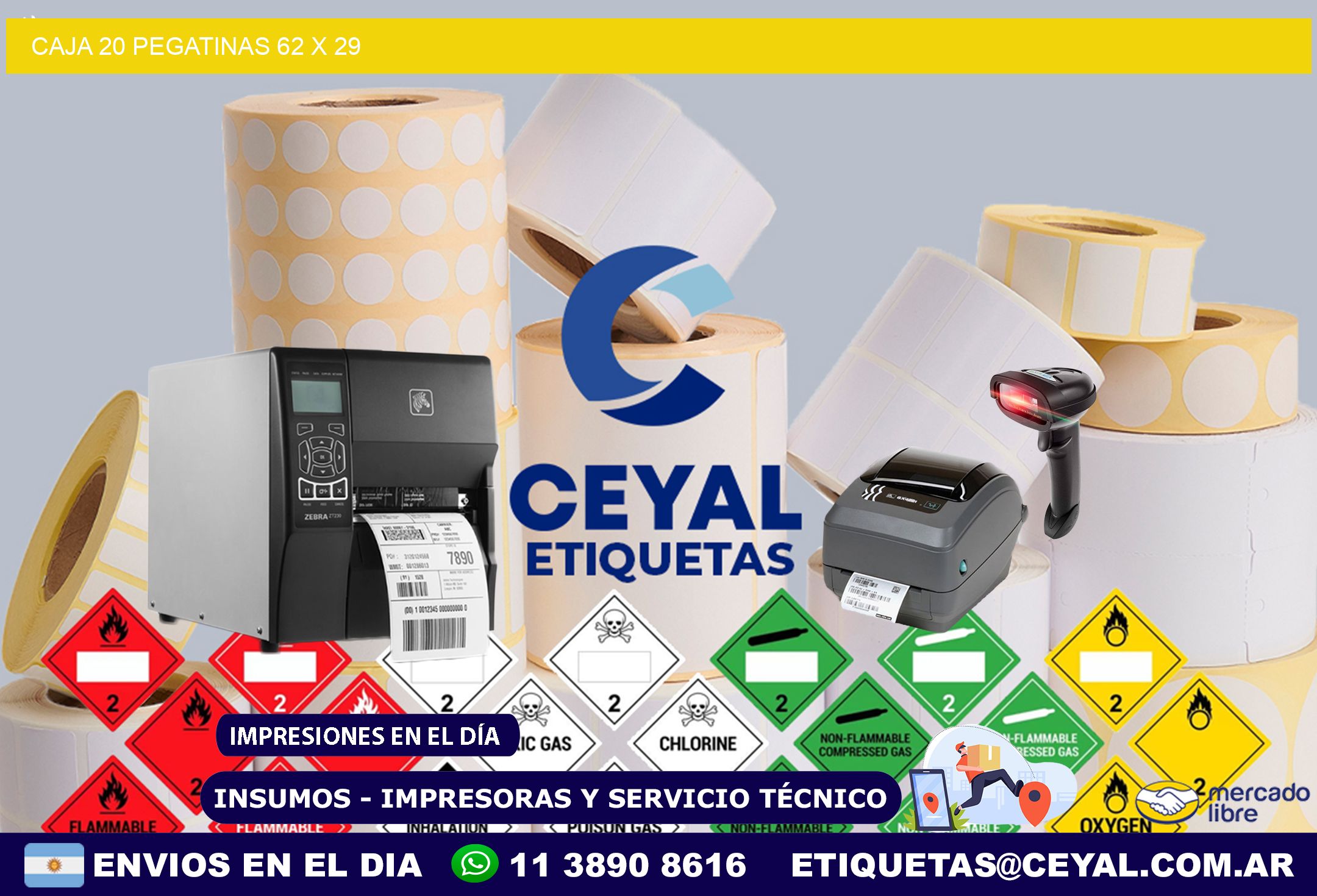 CAJA 20 PEGATINAS 62 x 29