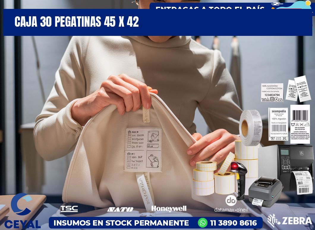 CAJA 30 PEGATINAS 45 x 42