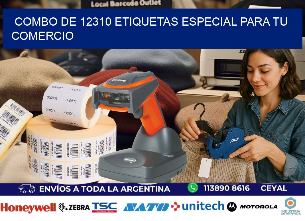 Combo de 12310 etiquetas especial para tu comercio