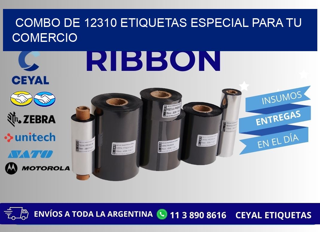 Combo de 12310 etiquetas especial para tu comercio