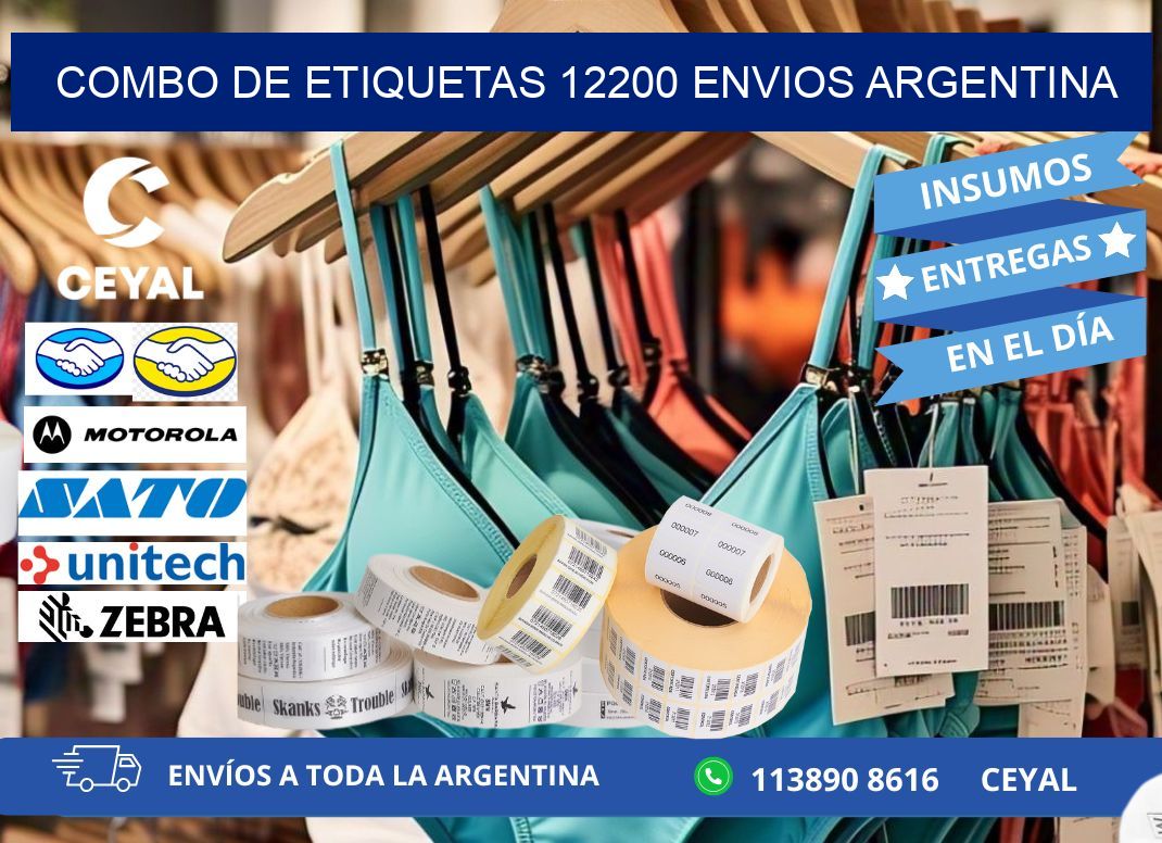 Combo de etiquetas 12200 ENVIOS ARGENTINA