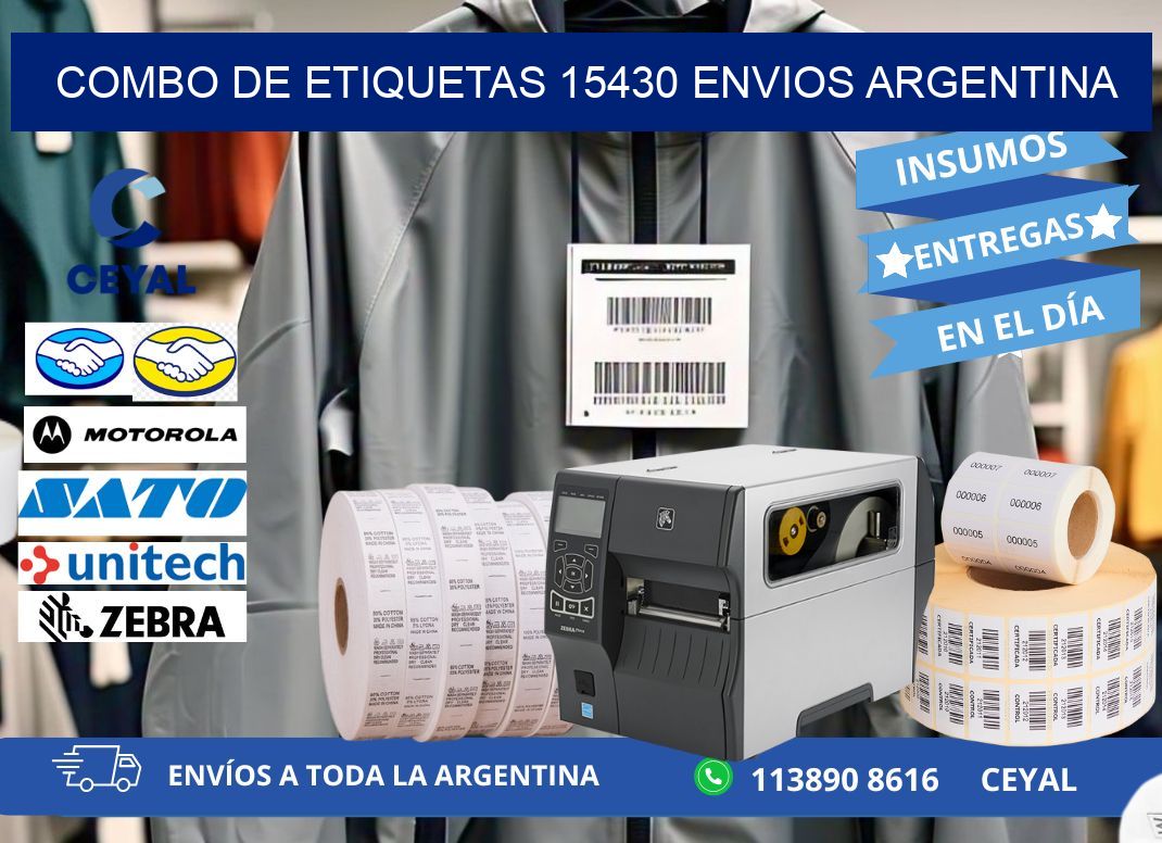 Combo de etiquetas 15430 ENVIOS ARGENTINA