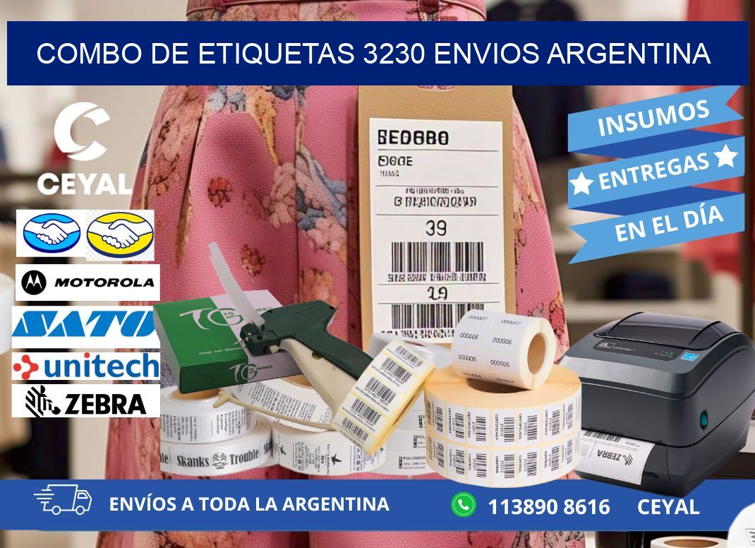 Combo de etiquetas 3230 ENVIOS ARGENTINA