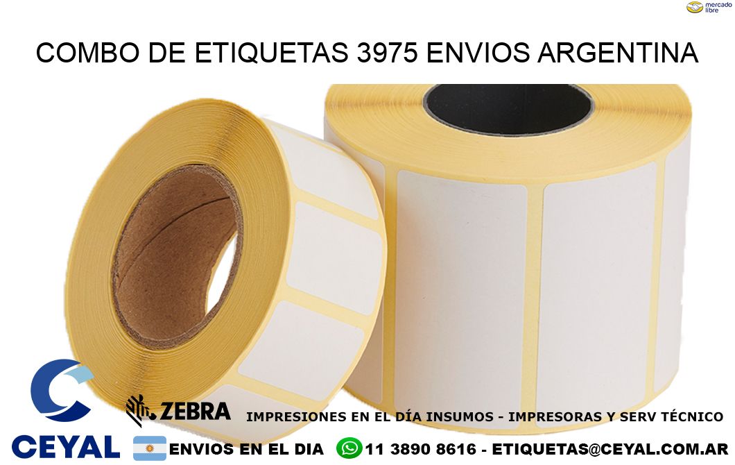 Combo de etiquetas 3975 ENVIOS ARGENTINA