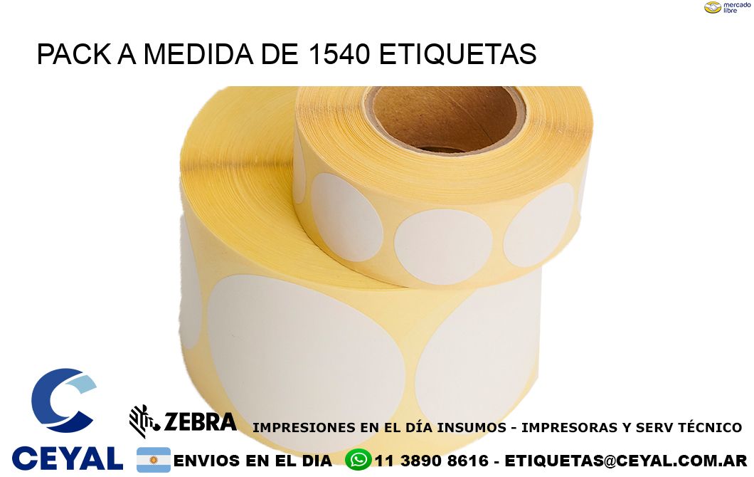 Pack a medida de 1540 etiquetas
