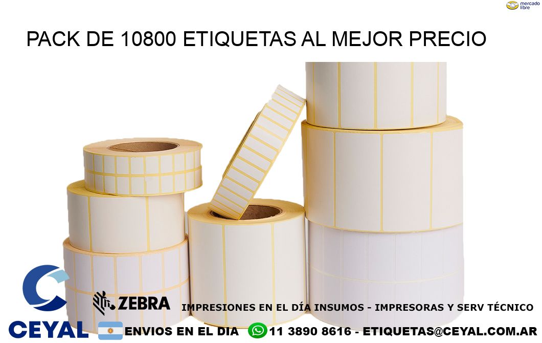 Pack de 10800 etiquetas al mejor precio