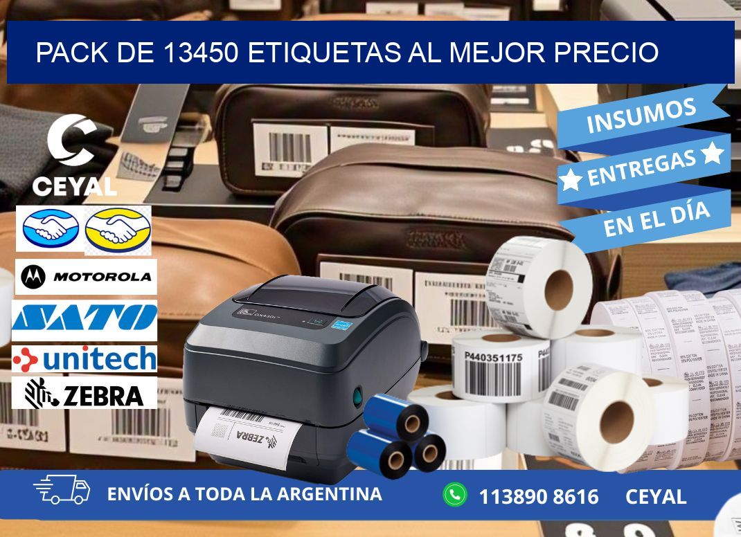Pack de 13450 etiquetas al mejor precio