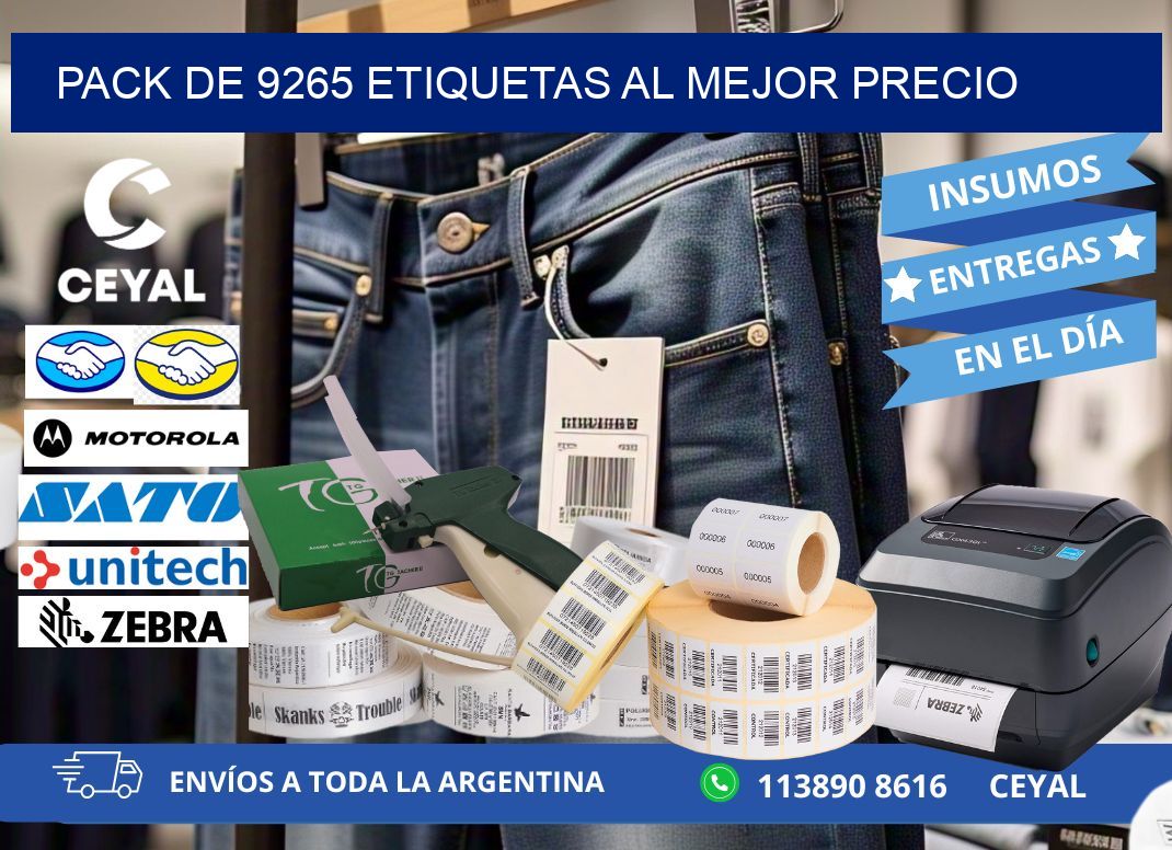 Pack de 9265 etiquetas al mejor precio