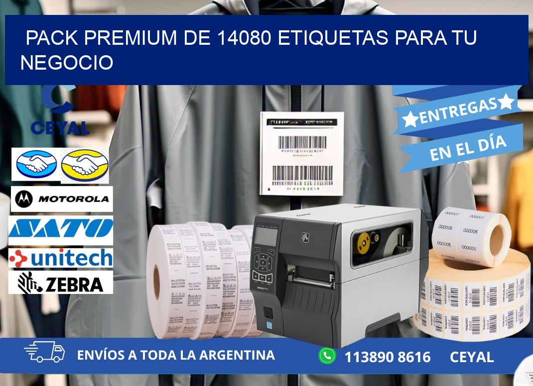 Pack premium de 14080 etiquetas para tu negocio