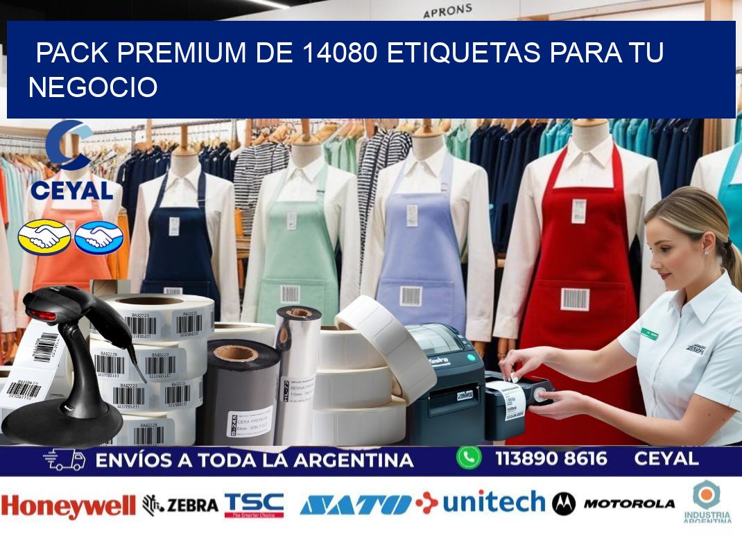 Pack premium de 14080 etiquetas para tu negocio