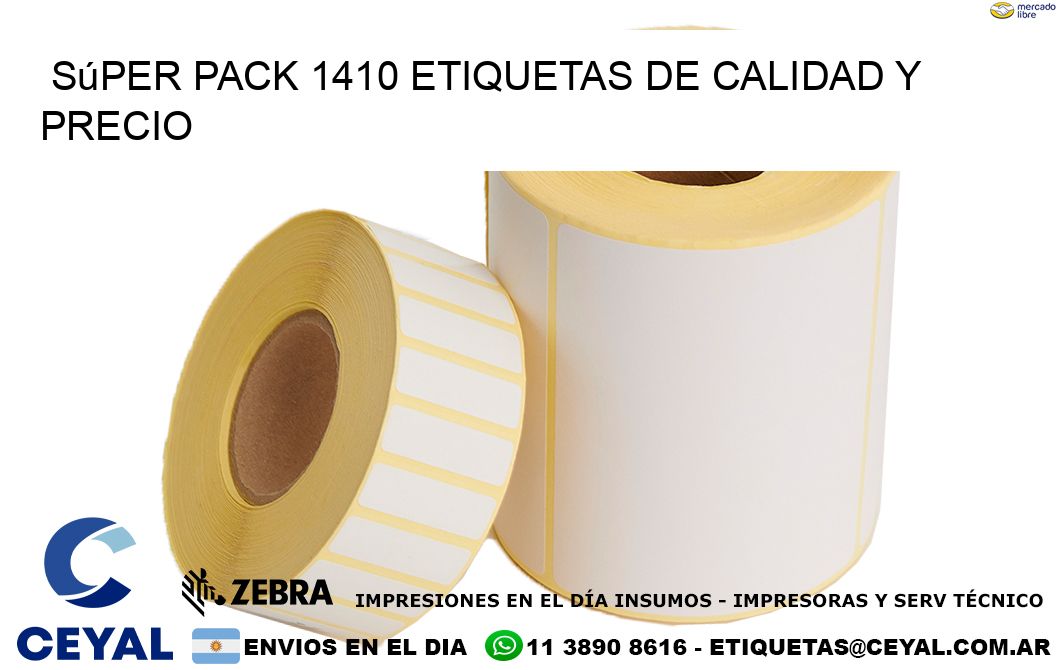 Súper pack 1410 etiquetas de calidad y precio