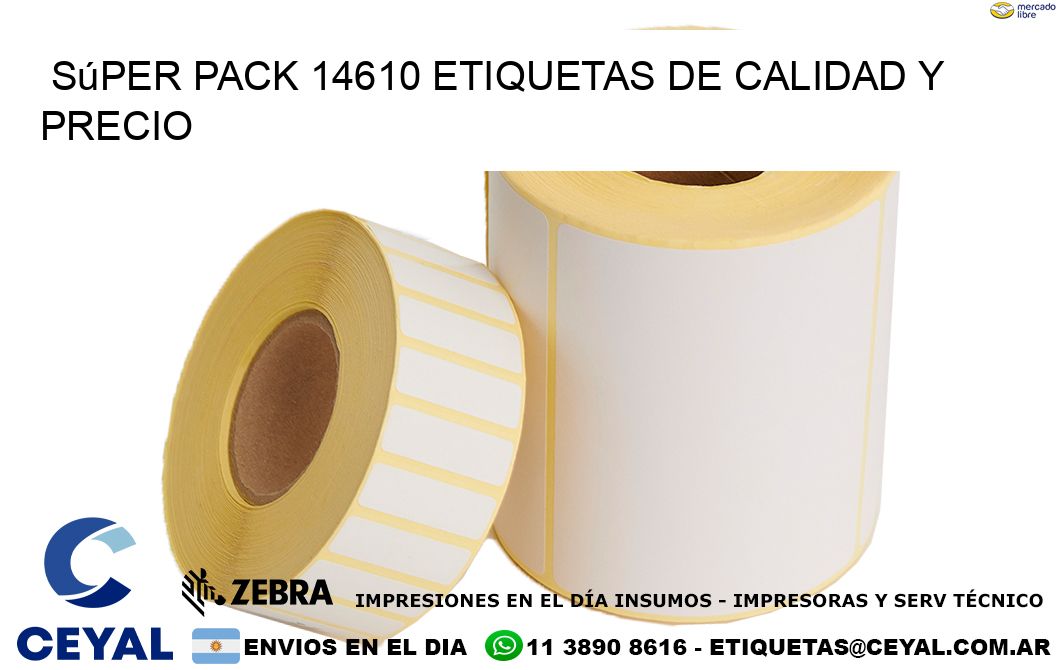 Súper pack 14610 etiquetas de calidad y precio