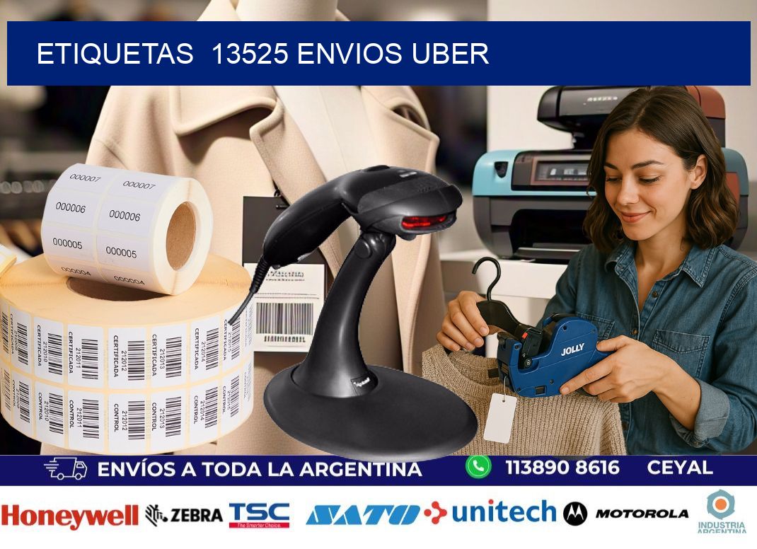 etiquetas 13525 ENVIOS UBER
