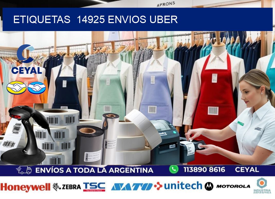 etiquetas  14925 ENVIOS UBER