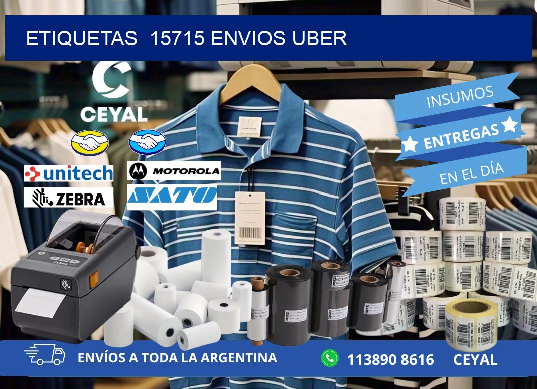 etiquetas  15715 ENVIOS UBER