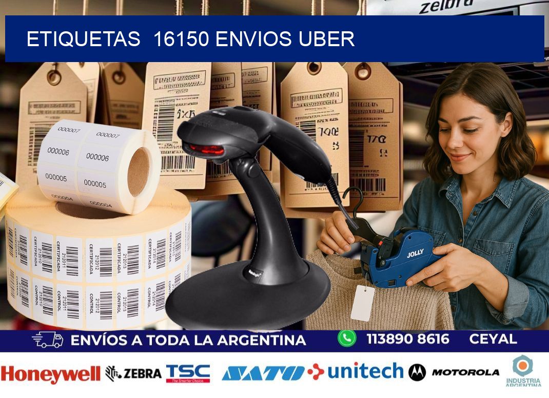 etiquetas 16150 ENVIOS UBER