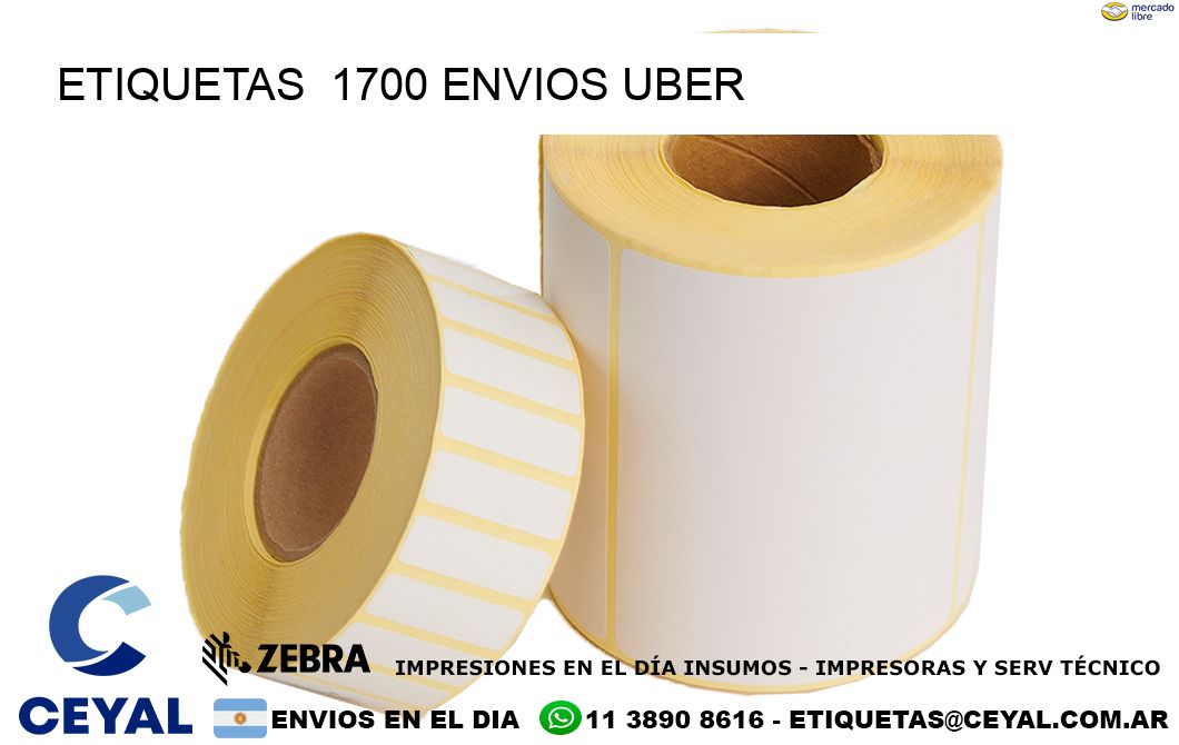 etiquetas  1700 ENVIOS UBER