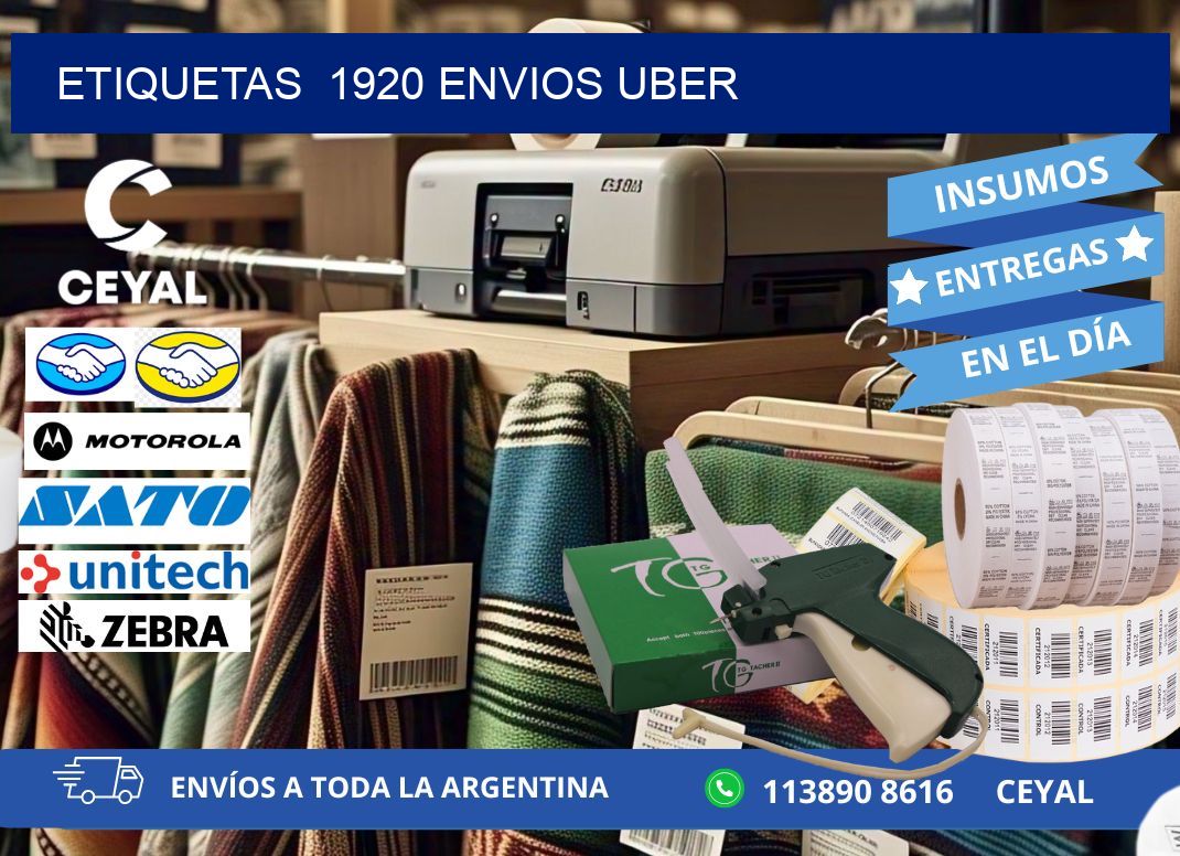 etiquetas 1920 ENVIOS UBER