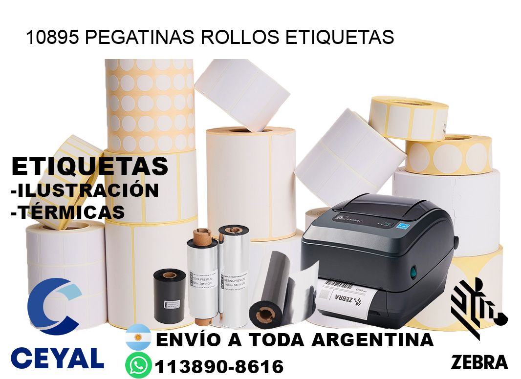 10895 Pegatinas rollos etiquetas
