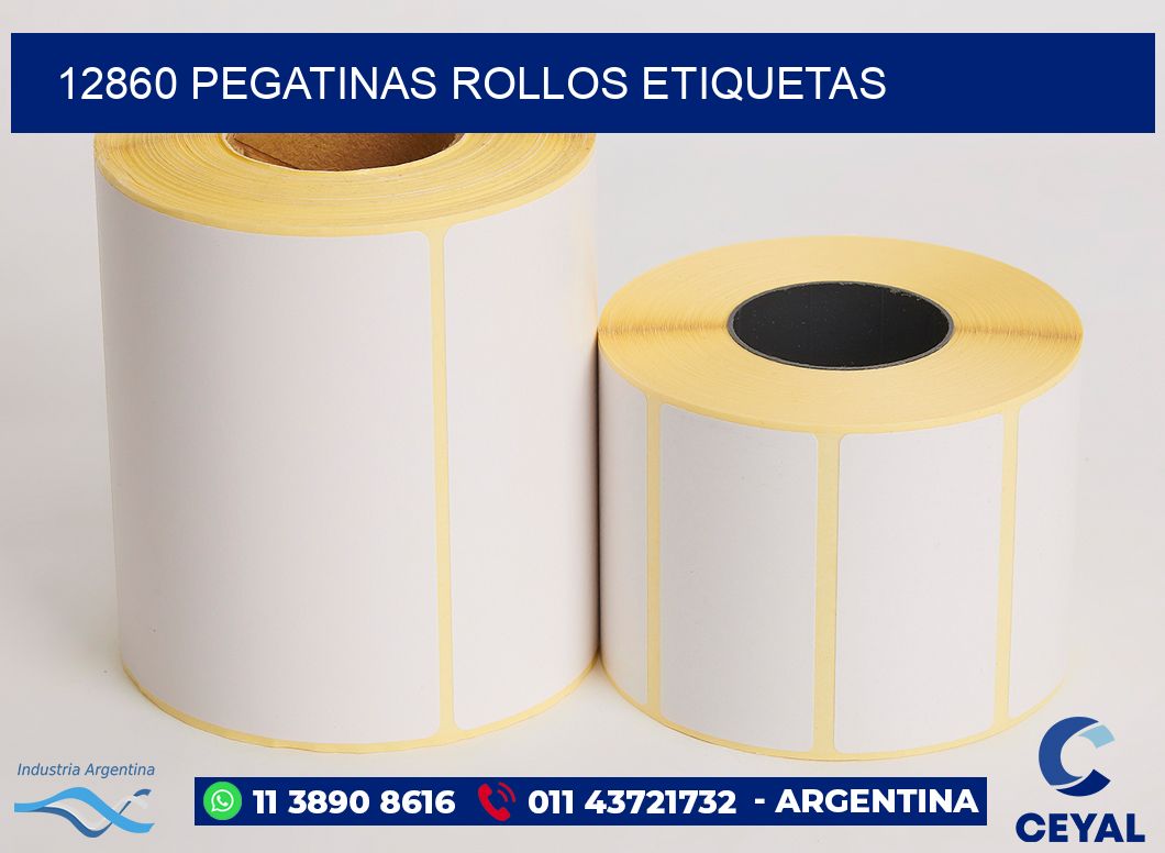 12860 Pegatinas rollos etiquetas