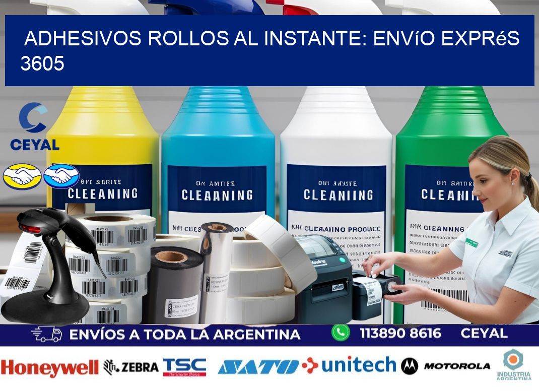 Adhesivos rollos al Instante: Envío Exprés 3605