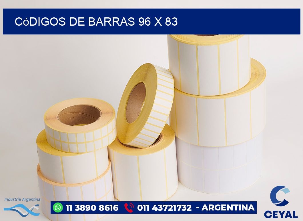 Códigos de Barras 96 x 83