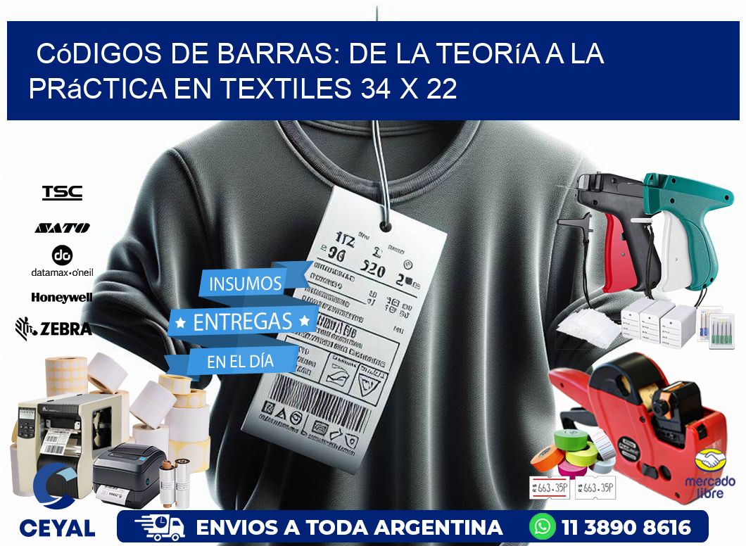 Códigos de Barras: De la Teoría a la Práctica en Textiles 34 x 22