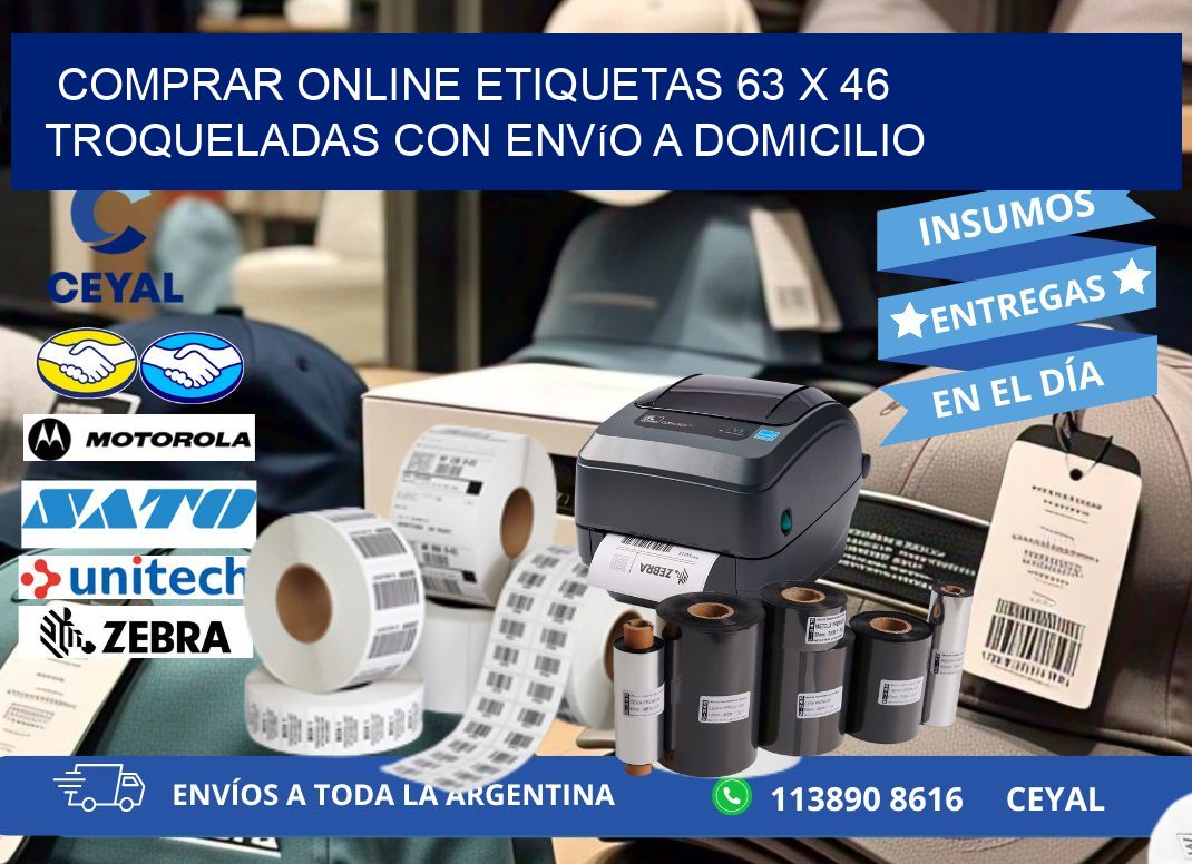 Comprar online etiquetas 63 x 46 troqueladas con envío a domicilio
