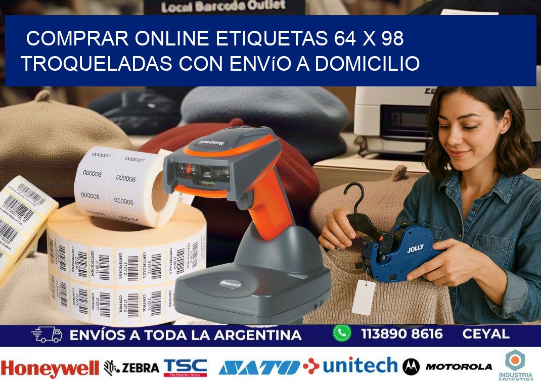 Comprar online etiquetas 64 x 98 troqueladas con envío a domicilio