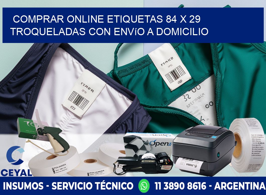 Comprar online etiquetas 84 x 29 troqueladas con envío a domicilio